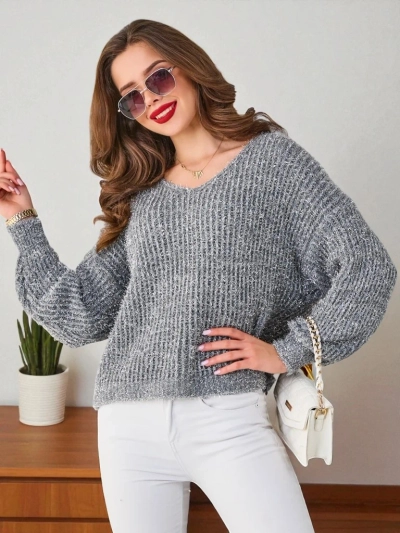 Pull pour femmes Royalfashion avec fil brillant