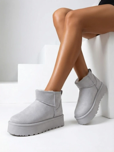 Royalfashion Bottes de neige courtes pour femme à la manière de Fofio