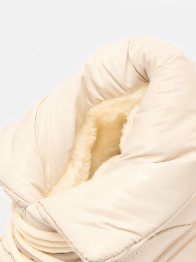 Royalfashion Bottes de neige à enfiler pour femme en couleur crème Dabenda