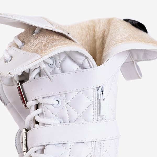 Tige matelassée Tepan blanche - Chaussures
