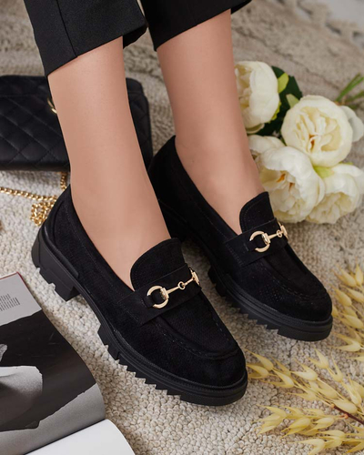Royalfashion Mocassins ajourés femme avec chaîne Imerila