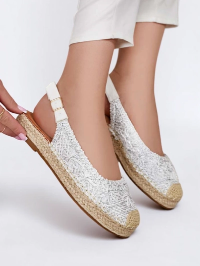 Royalfashion Espadrilles pour femmes avec broderie décorative
