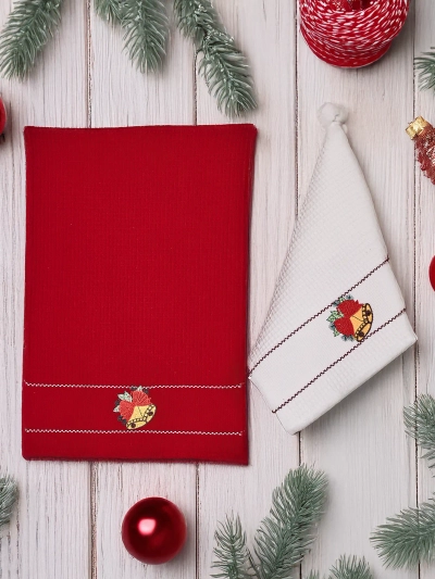 Ensemble de serviettes Royalfashion Holiday Bonne année