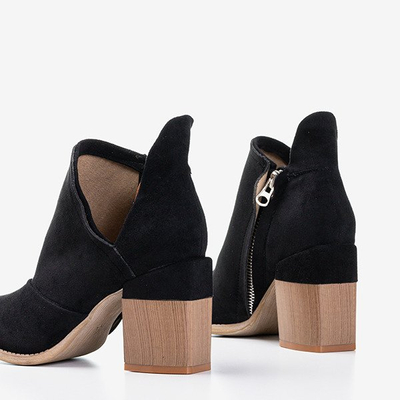 Bottines femme noires avec découpes Cintura - Chaussures
