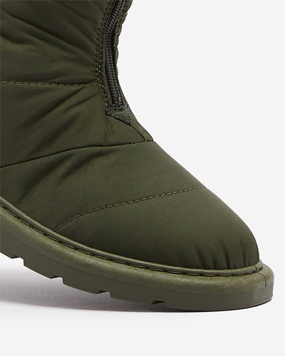 Bottes pour femmes vert foncé a'la bottes de neige Tirigga- Footwear