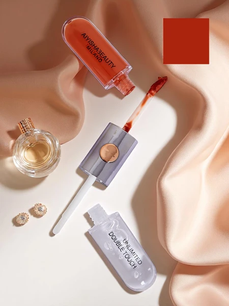 Rouge à lèvres et gloss transparent 2-en-1 Carrot Gold