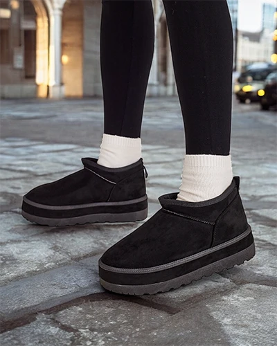 Royalfashion Bottes de neige courtes pour femmes a'la Biovve