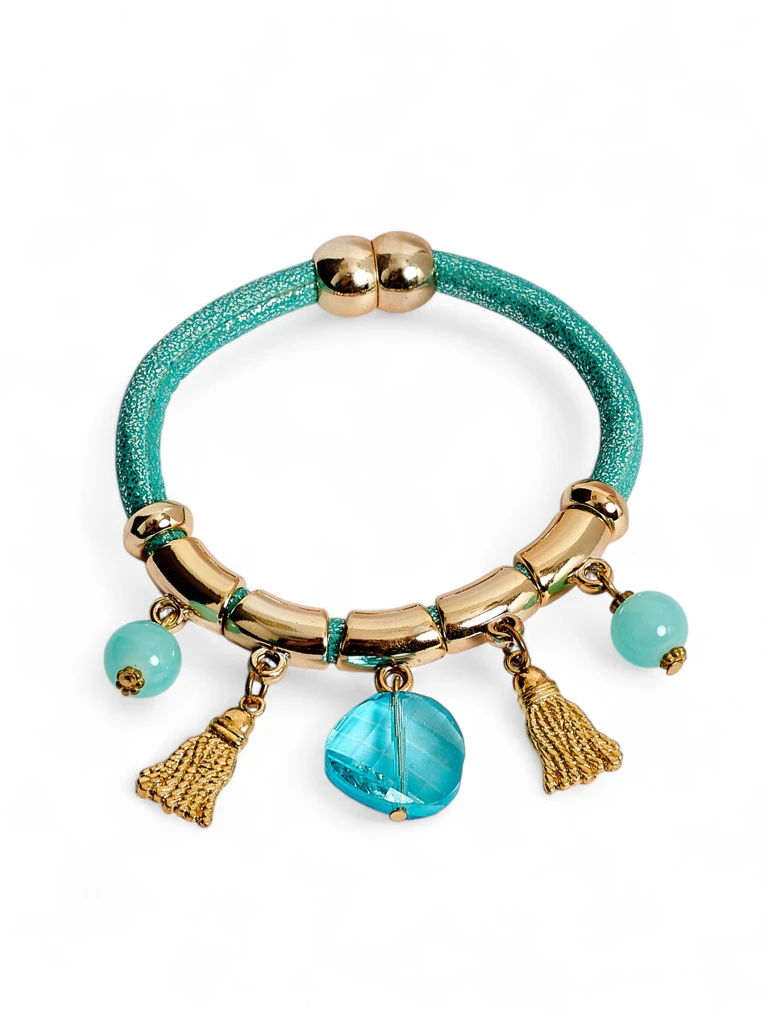 Bracelet pour femmes avec perles et paillettes