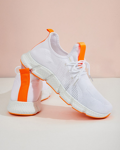 Chaussures de sport femme Baym blanches et orange - Footwear