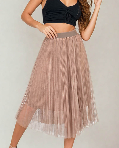 Royalfashion Jupe midi double épaisseur pour femme