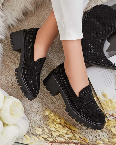 Royalfashion Mocassins femme avec zircons Epolls