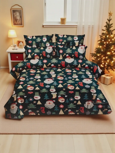 Royalfashion Linge de lit de Noël 160x200 ensemble 3 pièces