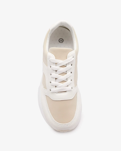 Chaussures de sport pour femmes en blanc et beige Arienla - Footwear