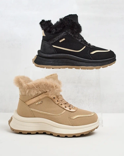 Royalfashion Baskets chauffantes pour femme avec fourrure Mofell