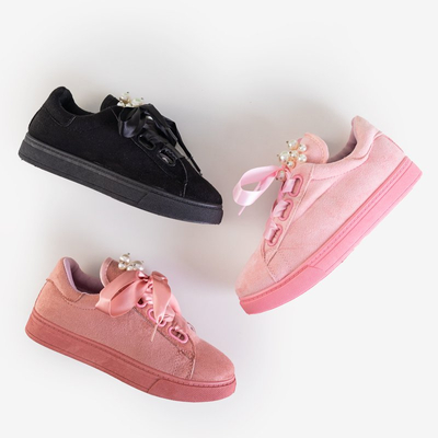 Baskets enfant rose pâle avec perles Nixie - Footwear