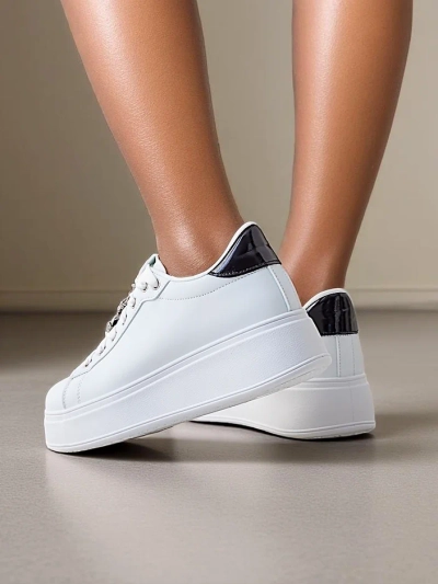 Royalfashion Baskets sportives à plateforme pour femmes Helin