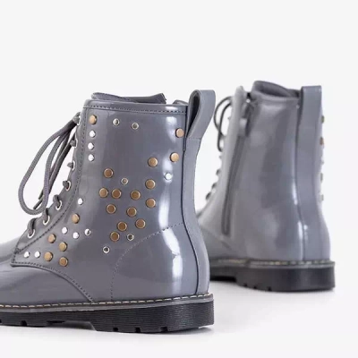 OUTLET Sacs Isibeal enfant laqués gris - Chaussures