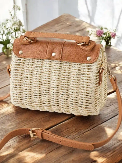 Royalfashion Petit sac en osier de type malles