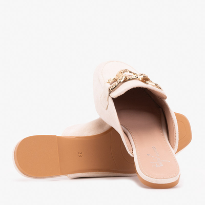 Babouches crème à la mocassins Gabbu- Shoes