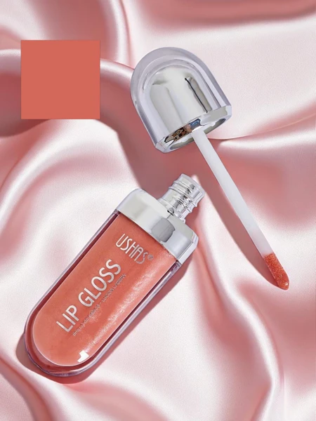 USHAS Gloss à Lèvres Pailleté couleur Rose