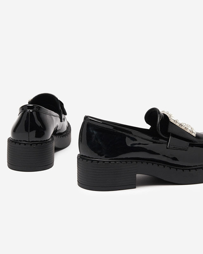 Chaussures laquées à boucle noire Fogim - Footwear