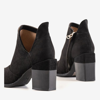 Bottines noires pour femmes à découpes de Namibie - Footwear