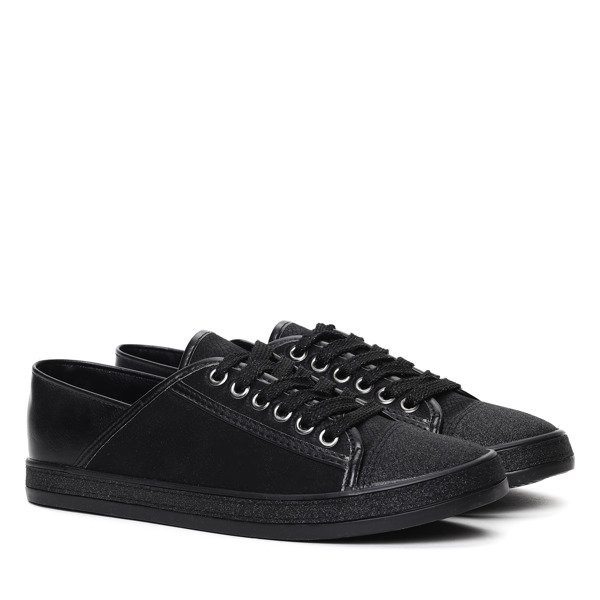 Czarne trampki Hanna- Obuwie