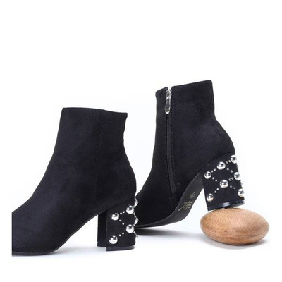 OUTLET Bottines noires avec une coupe Pinky Love - Footwear