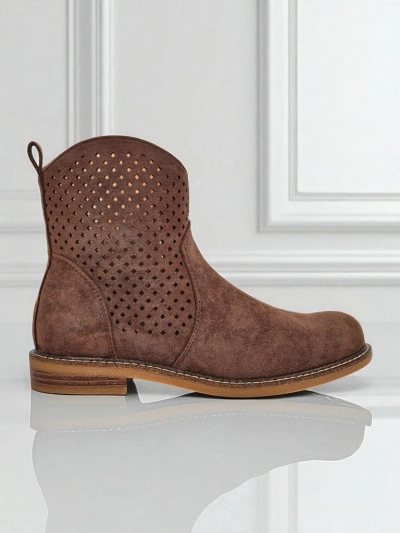 Royalfashion Bottines ajourées pour femmes Toffas