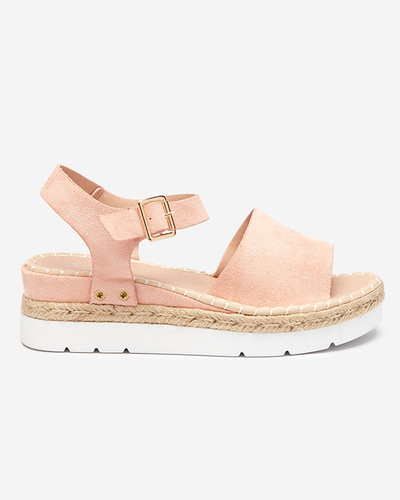 OUTLET Sandales compensées roses pour femme Setovia - Footwear