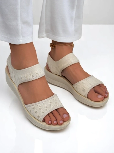 Royalfashion Sandales pour femmes à semelle épaisse Viva Flex