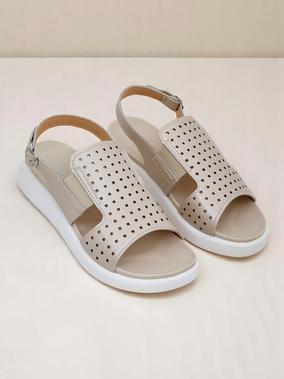 Royalfashion Sandales pour femmes à semelle épaisse BreezyStep