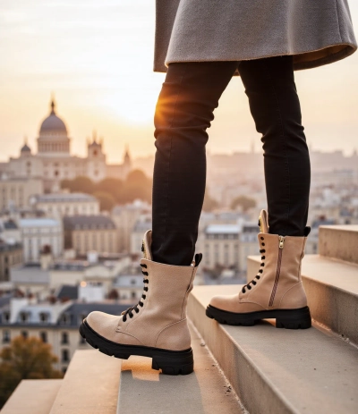 Bottes de travail pour femmes en éco-suède Royalfashion Moxox