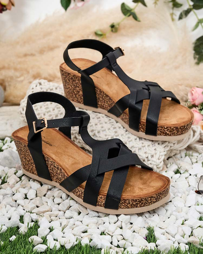 Royalfashion Sandales à talon Methet pour femme