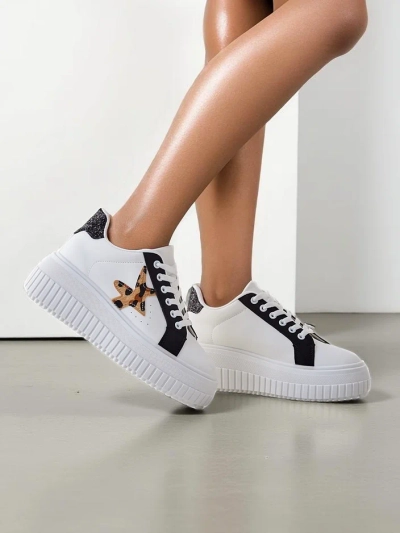 Royalfashion Baskets de sport à plateforme pour femmes Elin