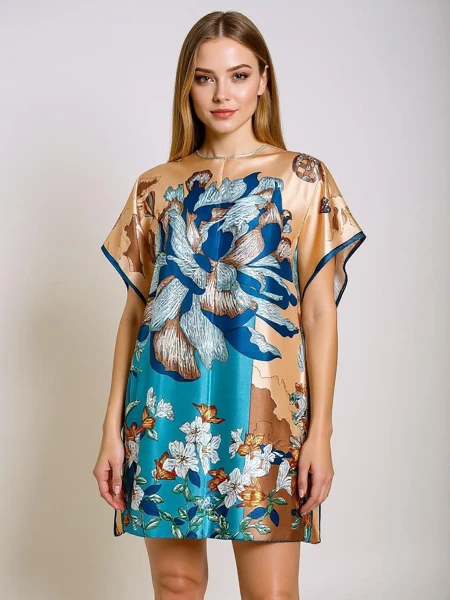 Sukienka Pareo Kalista Royalfashion – wielokolorowa, lekka tkanina, uniwersalna