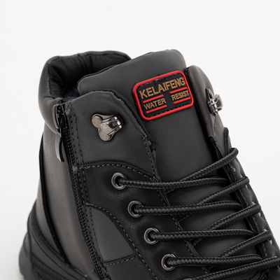 Chaussures de randonnée garçon noires Horse-Shoes