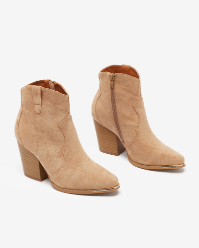 Royalfashion Bottes isolées Diva Charms beige pour femme