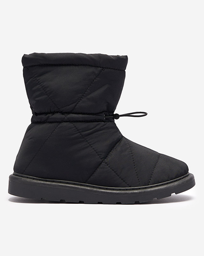 Bottes isolées noires pour femmes a'la bottes de neige Kaliolen - Chaussures