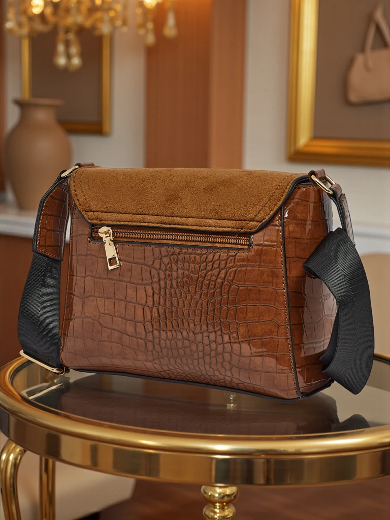 Petit sac à main pour femme en cuir écologique avec gaufrage Narelle