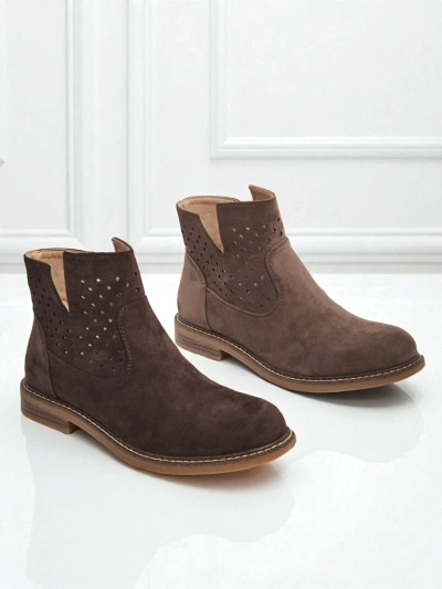 Bottines pour femmes en cuir naturel Rito