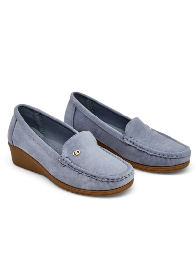 Chaussures mocassins à petite semelle compensée pour femmes Royalfashion Lepolt