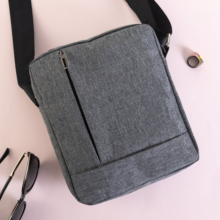 Sac bandoulière homme gris - Accessoires
