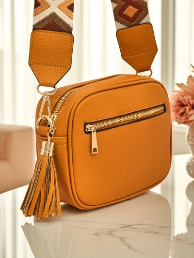 Royalfashion Petit sac à main pour femme en cuir écologique avec bandoulière colorée Kovi Lace