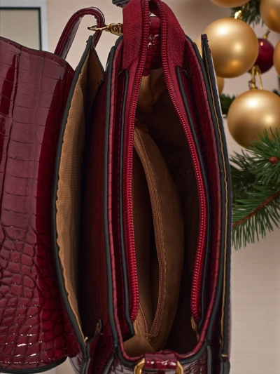 Petit sac à main pour femme en cuir écologique Tesic