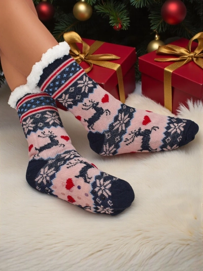 Chaussettes pour Femmes Aurora Multicolores en Laine pour l'Hiver