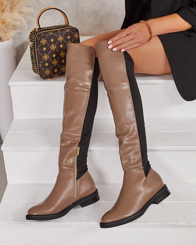 Royalfashion Bottes au genou Desela pour femme