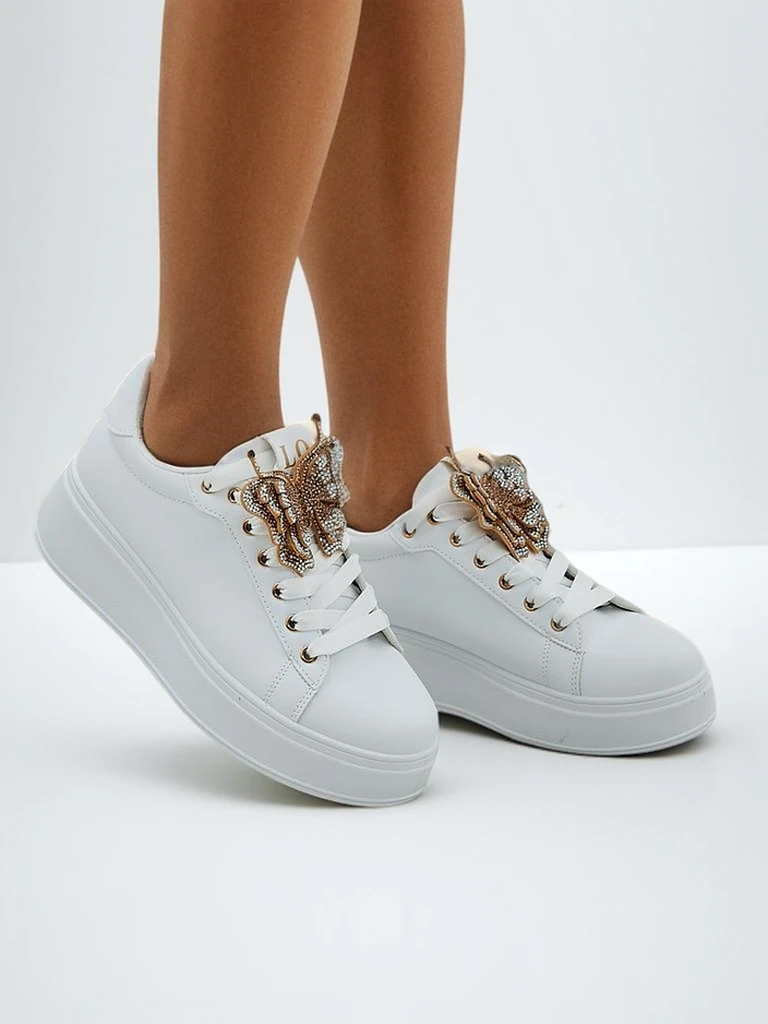 Royalfashion Baskets de sport plateforme pour femmes Viela