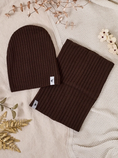 Ensemble d'hiver universel Royalfashion - bonnet avec cache-cou