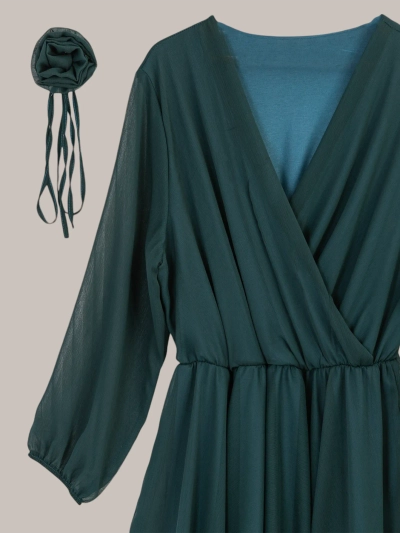 Robe pour femme classique à mi-longueur de Royalfashion